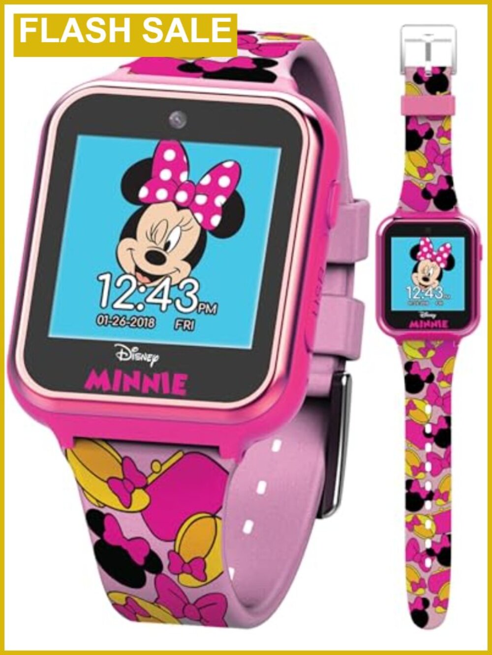 Disney Minnie Mouse Interactive Kids Smartwatch Touchscreen Camera Games